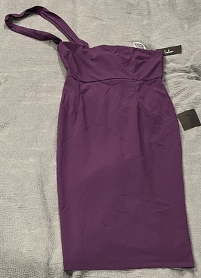 Lulus Women's Purple One Shoulder Dress Size XL