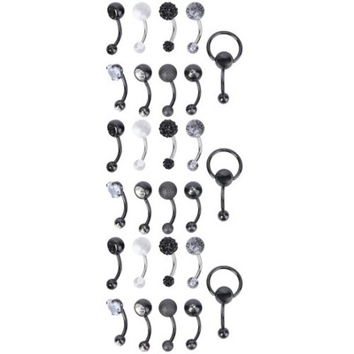  3 Count Bauchnabelring Bauchdekoration -Piercing -Schmuck Klingelt