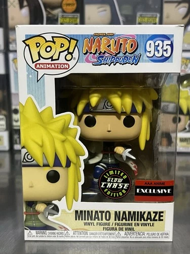 Funko Pop! Naruto Shippuden Minato Namikaze CHASE Glow In Dark #935 With SC