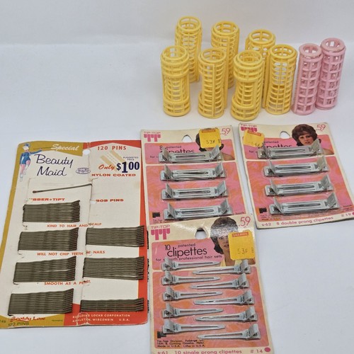 Lot Of 1950s And 1960s Hair Pins Accessories 3 NOS Packs Tip Top Beauty Maid