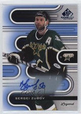 2022-23 Upper Deck SP Game Used Legends Blue Sergei Zubov #142 Auto HOF 2u9