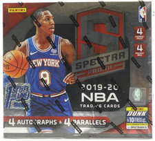 2019-20 Panini FOTL Spectra Basketball Factory Sealed Hobby Box First off Line