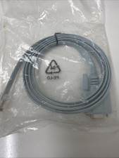Cisco 5.5 ft. Rollover Console Cable RJ45 Male to DB9 Female Black