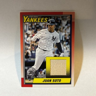 2025 Topps Series 1 - Juan Soto (#T90R-JS) 1990 Design Game Used Relic