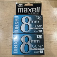 MAXELL GX-MP 8mm Camcorder Videotape Metal Particle 2 Pac -120 Minutes P6-120