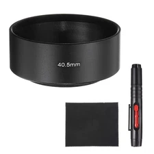 Lens Hood Shade, 40.5mm Mid-focus Screw-in Metal Camera Cap Shade