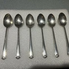 set of 6 Moonbeam Rogers International Sterling Silver Demitasse Coffee  Spoon