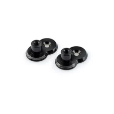 Puig Adjustable Footpeg Mount Relocation Brackets - Black, 20mm Offset 3838N