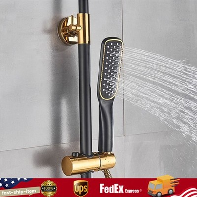 Exposed Shower Faucet System Rain Shower Head Combo 3 Function Shower Fixture