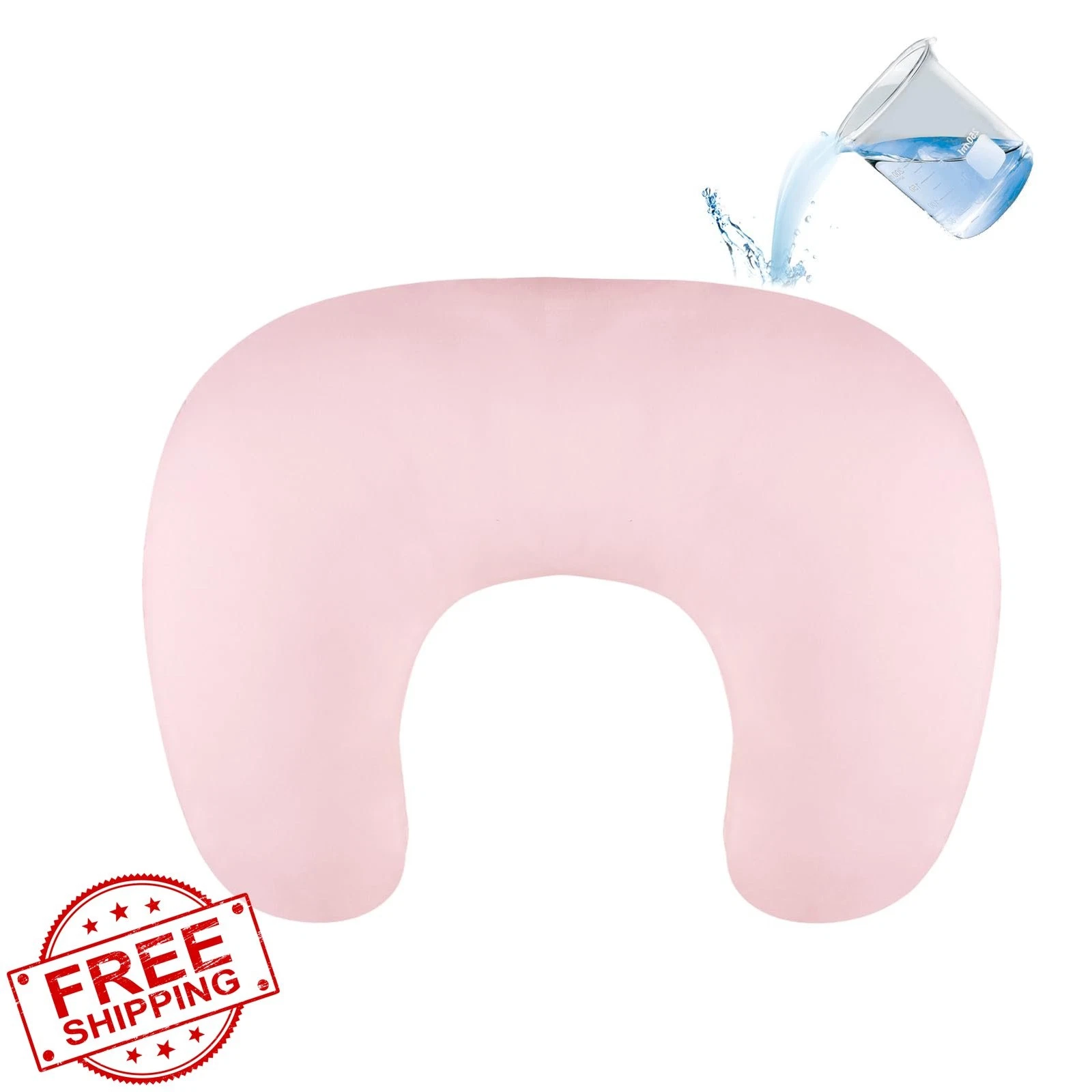 Hooyax Waterproof Nursing Pillow Cover Pink Infant Feeding Slipcover
Opens in a new window or tab