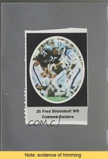 1972 Sunoco NFL Action Player Stamps Fred Biletnikoff HOF READ 0q3