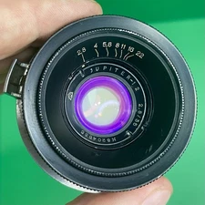 Jupiter-12 f2.8/35mm  USSR Wide Angle Bayonet Lens to Camera Kiev Contax