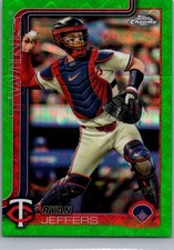 2025 Topps Chrome - Ryan Jeffers #65 Green Refractor /99 Minnesota Twins