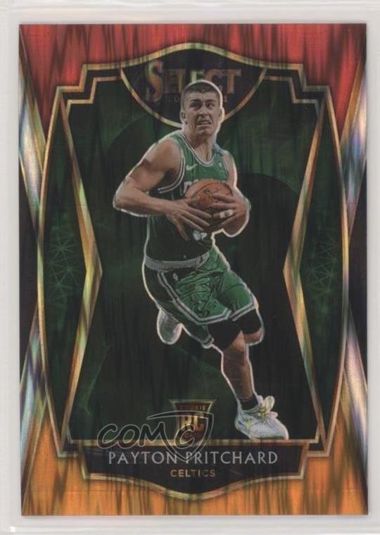 2020-21 Select Premier Level Red White Orange Flash Prizm Payton Pritchard 0b6b