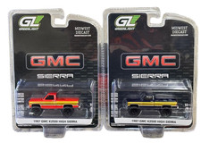 Greenlight Midwest Diecast Exclusive 1987 GMC K2500 Sierra 2 Truck Set 1/64