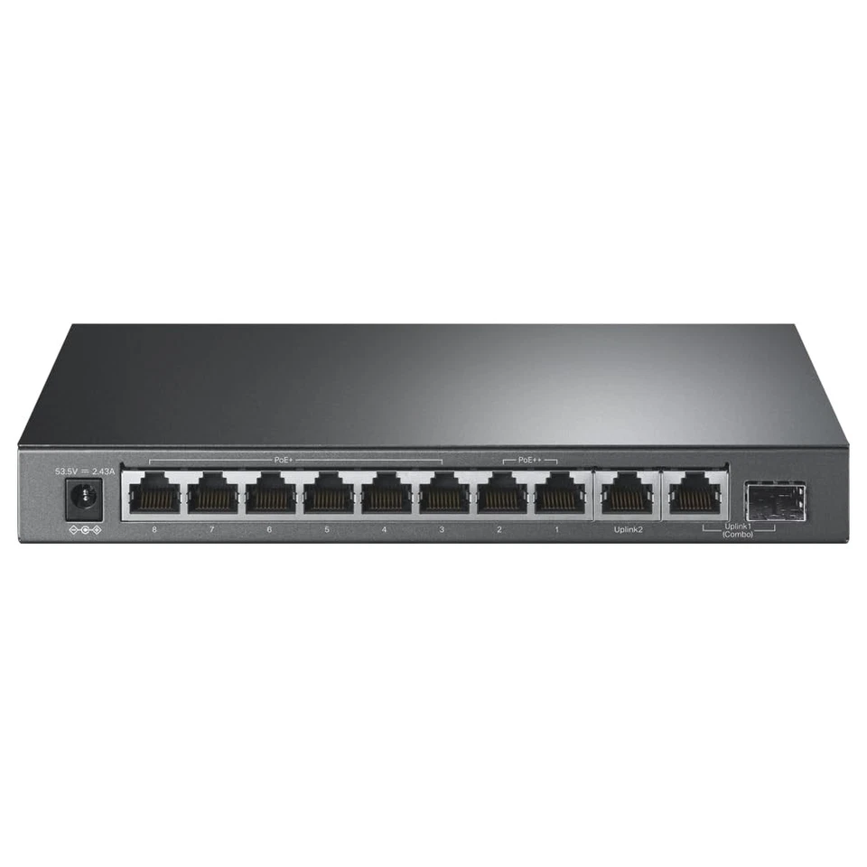 10 Port Gigabit Easy Smart Switch with 8 PoE Ports and 2 Uplink Ports - Image 2 of 4