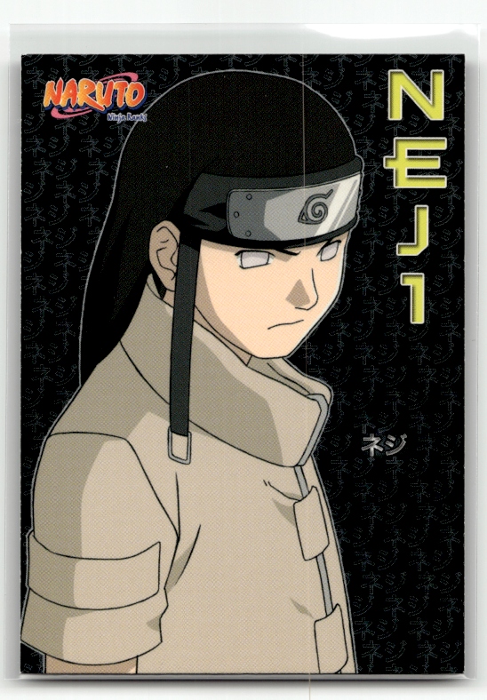 Nigi-ONE & LOGOS-Ti-Card neten ニギ Naruto Neji Hyuga 2002 Panini 41 Anime Trading Card | eBay