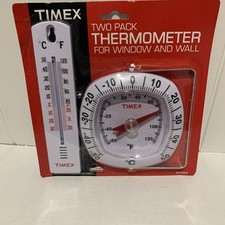 Timex Two Pack Thermometer Window and Wall Tu...