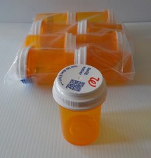 Lot of 36 Large Amber Prescription Bottles for Storage, Arts Crafts/Used Once