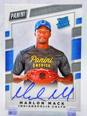 2017 Panini NFLPA Rookie Premiere Autographs - Marlon Mack Personal Edition