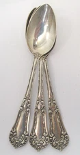 Vintage Sterling Silver International Demitasse Spoons with No Monograms