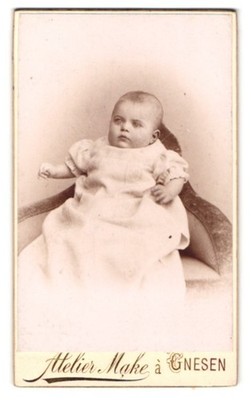 Fotografie Atelier Make, Gnesen, Kinderportrait CDV /Kabinett-Foto
