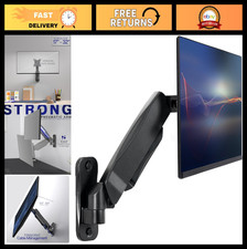 Height Adjustable Single Monitor Wall Mount, Full Motion Arm for 17-32" Screens,
