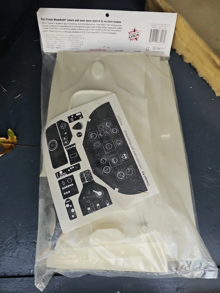 Top Flite Giant Scale P-51 Mustang Cockpit Interior Kit- #TOPQ8406 FREE SHIPPING - Image 2 of 2