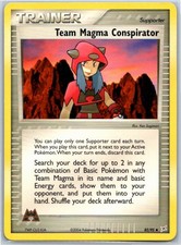 Team Magma Conspirator Team Magma vs Team Aqua 82/95 LP Pokémon Card on eBay