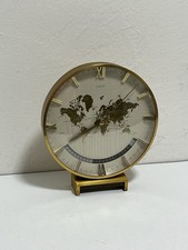 Kienzle Automatic Weltzeituhr Tischuhr RETRO 1960 Messing 29cm Quartz GEPR&Uuml;FT