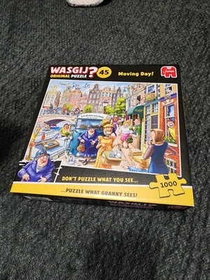 Wasgij Original 45 Moving Day 1000 Piece Jigsaw Puzzle 100%COMPLETE 