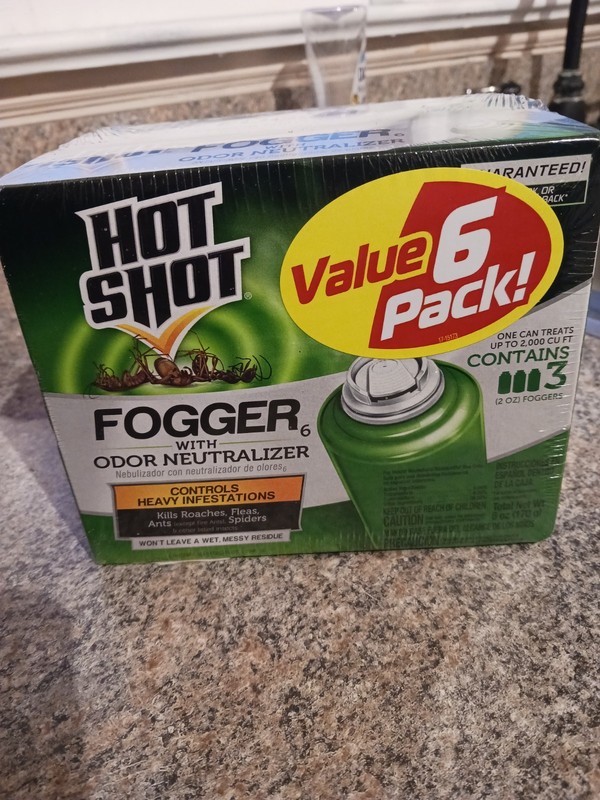 6ct Hot Shot Fogger Insecticide with Odor Bug Insect Fogger Spray 6 Foggers