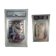 Will Warren New York Yankee Signed 2025 Bowman Chrome Base Autographed PSA