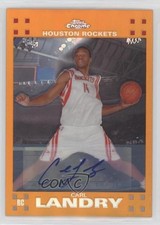 2007-08 Topps Chrome Orange Refractor Rookie 5/25 Carl Landry #150 Auto 0c3