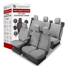 Ford Transit Custom Crew Cab All Seat Covers Tailored (2013-2023) Grey 102 131