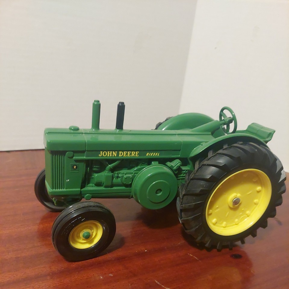 Vintage John Deere Diesel Model R Tractor Die Cast 1985 Ertl 1/16 Scale ...