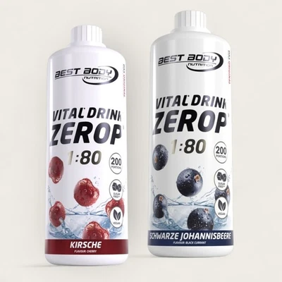 Best Body Nutrition Low Carb Vital Drink 2 x 1 L Mineraldrink Sirup 12,50€/Ltr