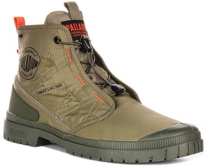 Palladium Sp20 Travel Hi Revive Concept Nylon Stiefelette Grün UK 6