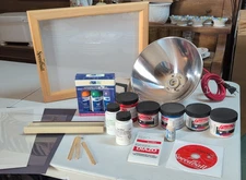 Speedball Screenprint Ultimate Diazo Fabric Screen Printing Kit WITH EXTRAS