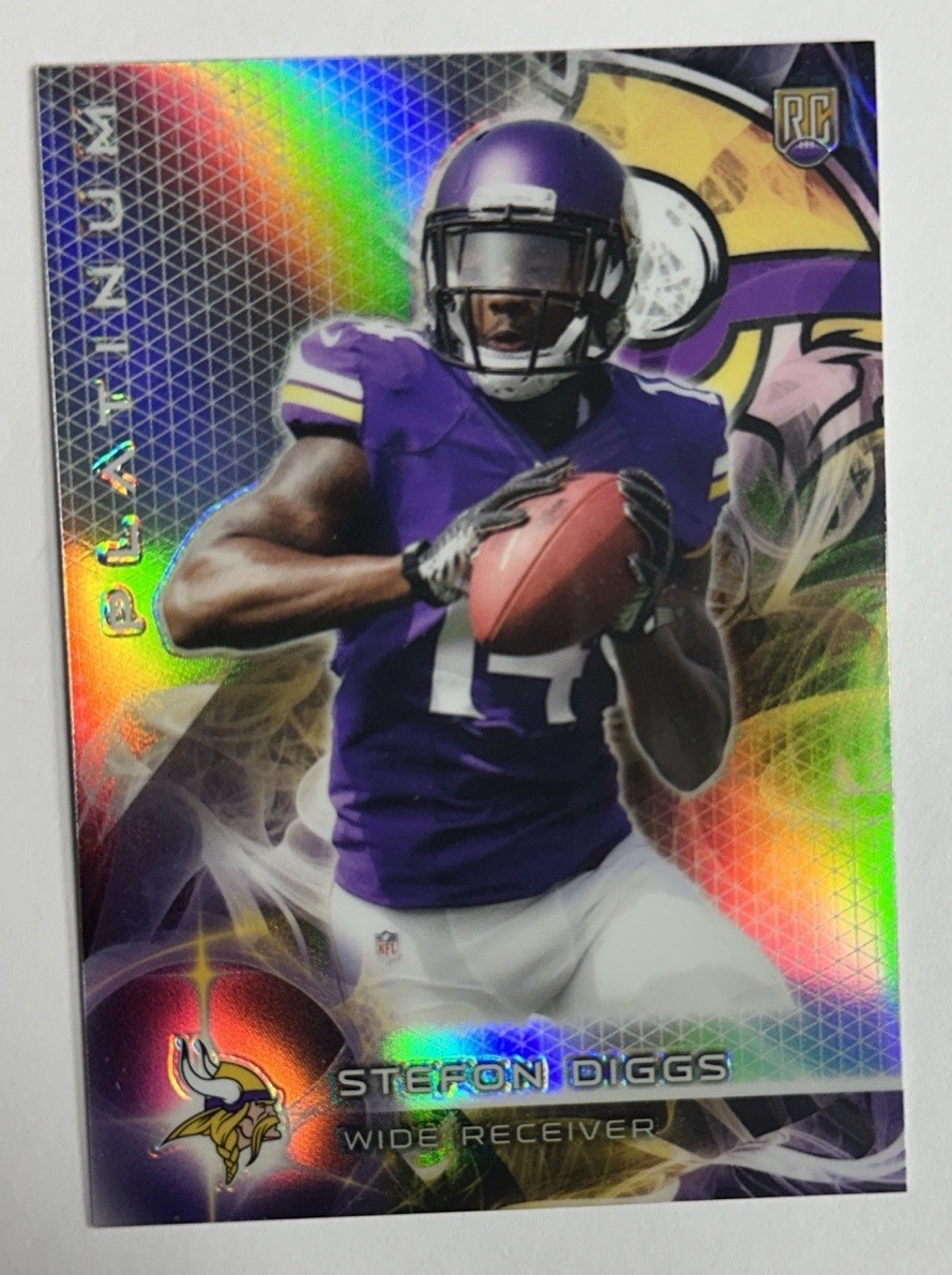2015 Topps Platinum Stefon Diggs Rookie RC #141