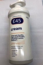E45 cream 500g pump. Treats Dry/flakySkin, Eczema, Itchy Skin. Expiry 04/26