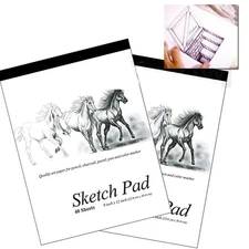 Art Drawing Pad 9 X 12 Inches 40 Sheets Premium Sketch Book Quality Paper Set 2