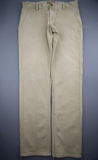 Vintage Men 2009 Levi's 511 Skinny Chino Trouser Jeans Beige Cotton Size 32x32