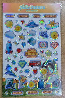 NCT DREAM Hello Future SMTOWN GOODS HOLOGRAM EPOXY STICKER +