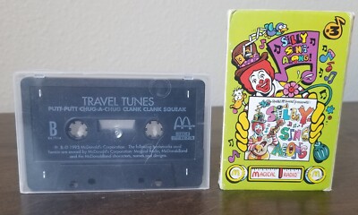 LOT 2 McDonalds Travel Cassette Tape sing along silly 1995 magical radio 90s 80s