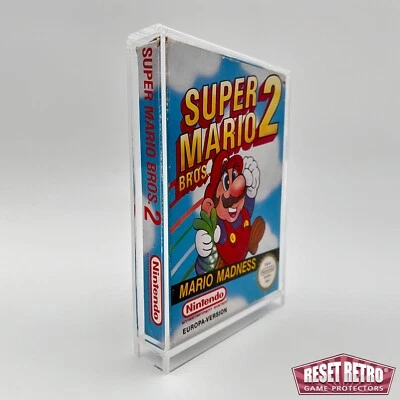 RESET RETRO Acryl Case passend für Nintendo OVP NES UV-Schutzhülle box game protector