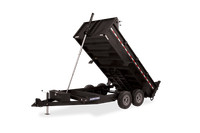 2022 Sure-Trac 82 IN x 14 HD Low Profile Dump Trailer 14K Telescopic