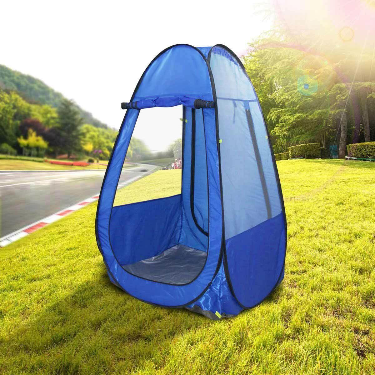 Foldable pop up tent top