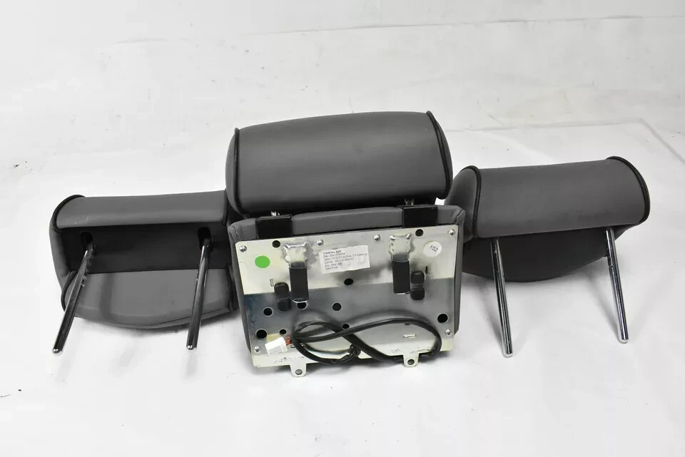 03-13 Maserati Quattroporte Rear Left Right Center Seat Headrest Set Of 3 OEM