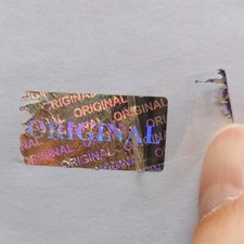 100 Large Original Security Hologram Stickers Warranty Void if Removed Label